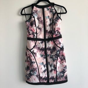 Tobi Floral Halter Bodycon Mini Dress Size M